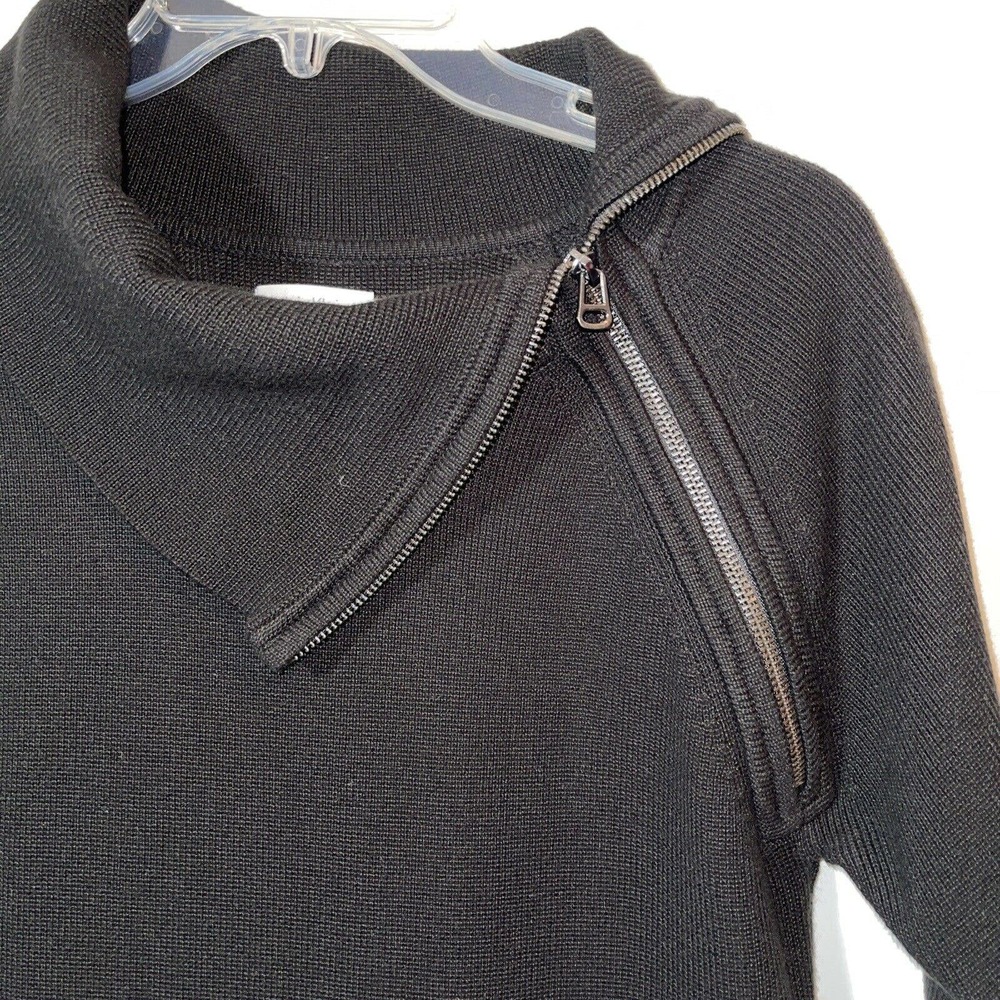 CALVIN KLEIN Women’s L Black Sweater Knit Dress Black - Picture 4 of 7